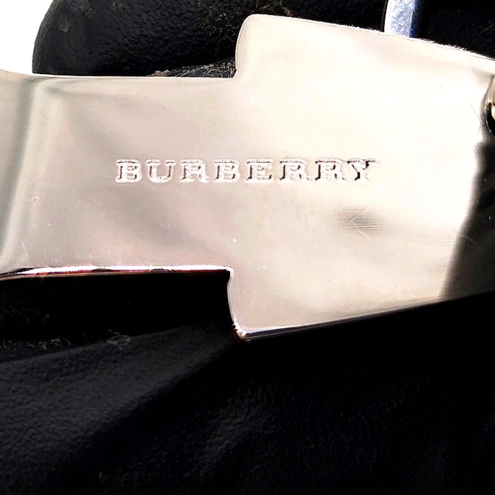 Vintage Burberry Plaid Check Trenchcoat Keychain FOB purse charm Accessory - Picture 5 of 8